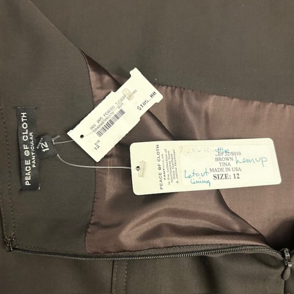 NWT Two Peace of Cloth skirts Career Pencil skirts Charcoal or Brown. $20 each - Picture 4 of 6